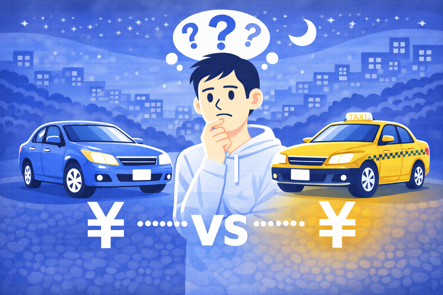 運転代行はタクシーより安い？