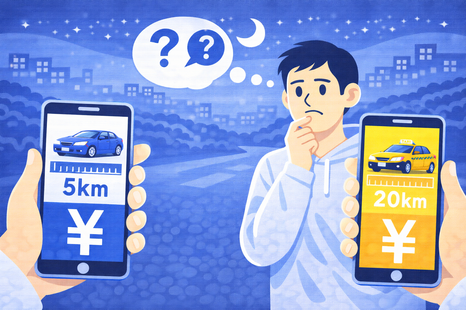 運転代行は何キロから高くなる？