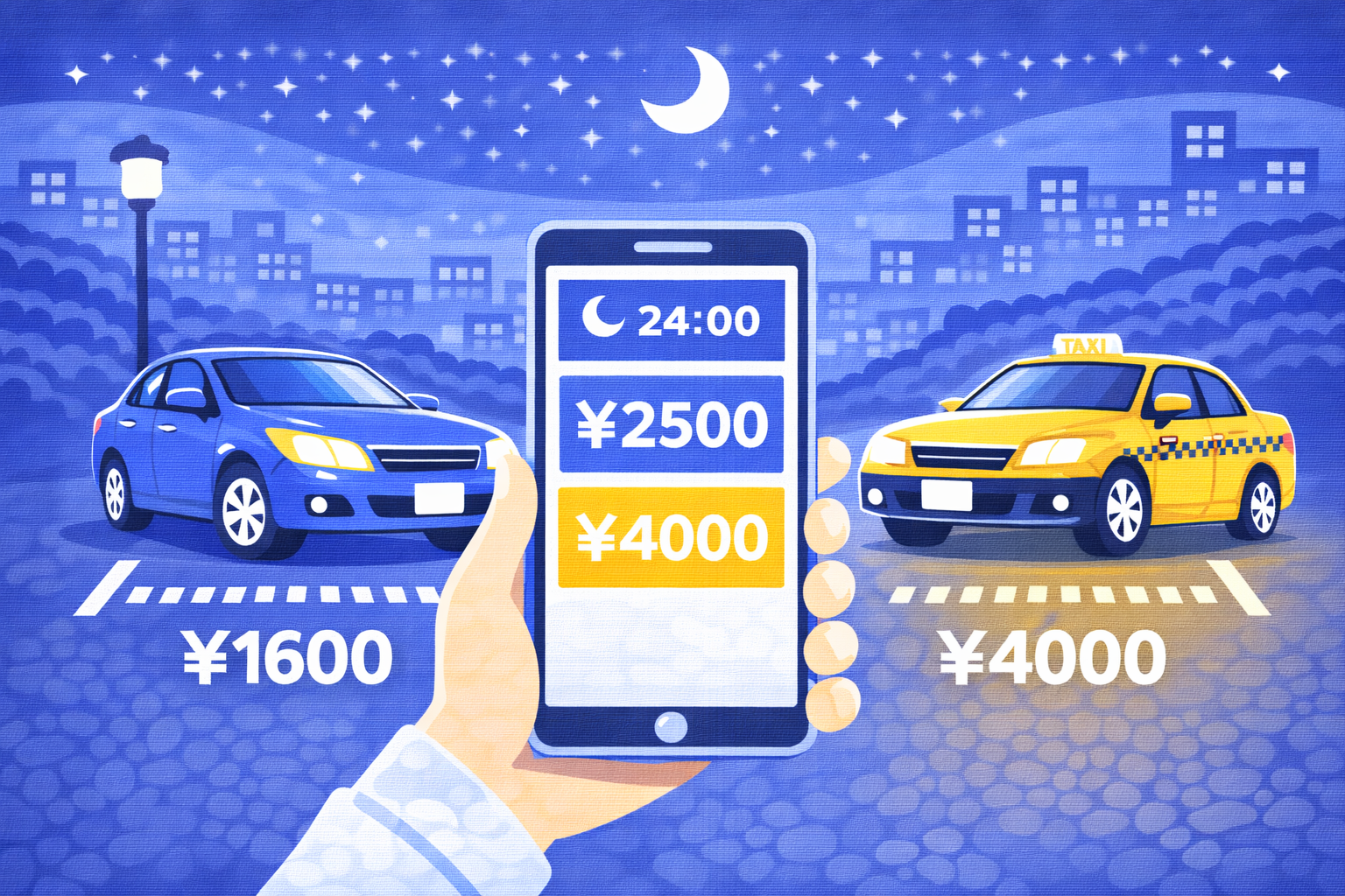 深夜の運転代行料金はいくら？