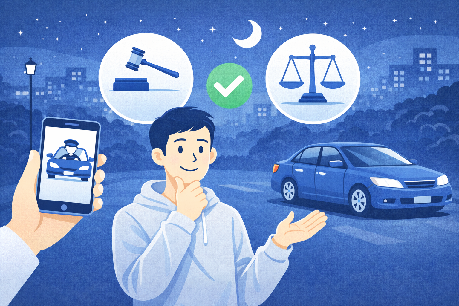 運転代行は違法じゃないの？法律を解説