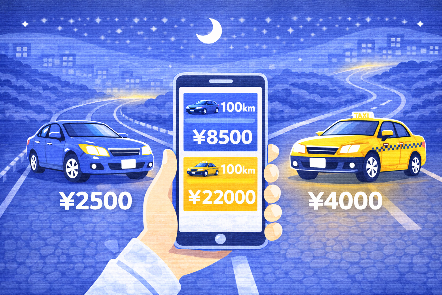 運転代行は長距離だと安い？