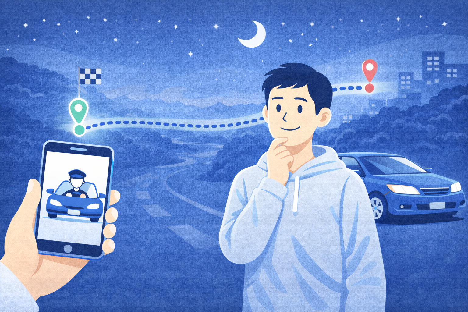 運転代行は遠距離でも利用できる？