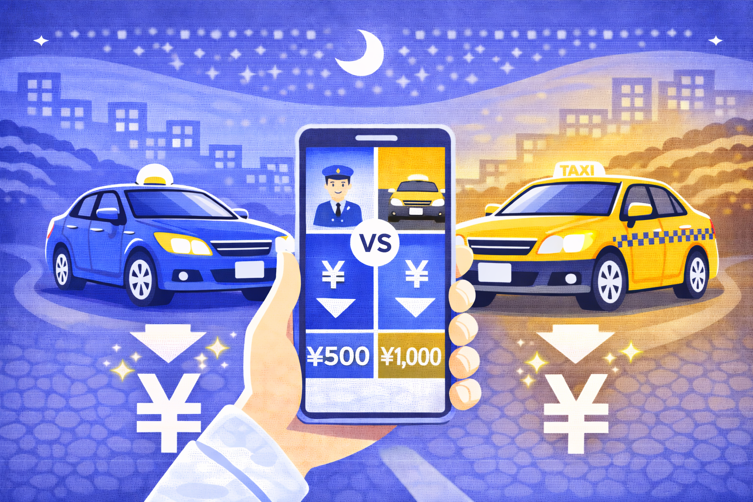 運転代行とタクシーの使い分け