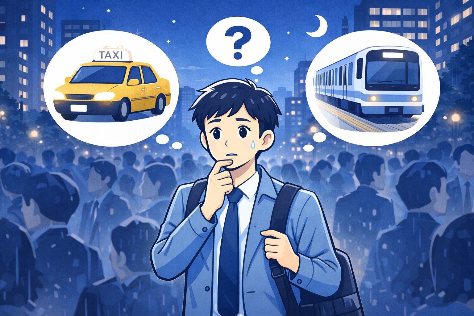 深夜の都市部で混雑時に最適な移動手段の選び方｜ビジネスマンが迷わず比較できる実践ガイド