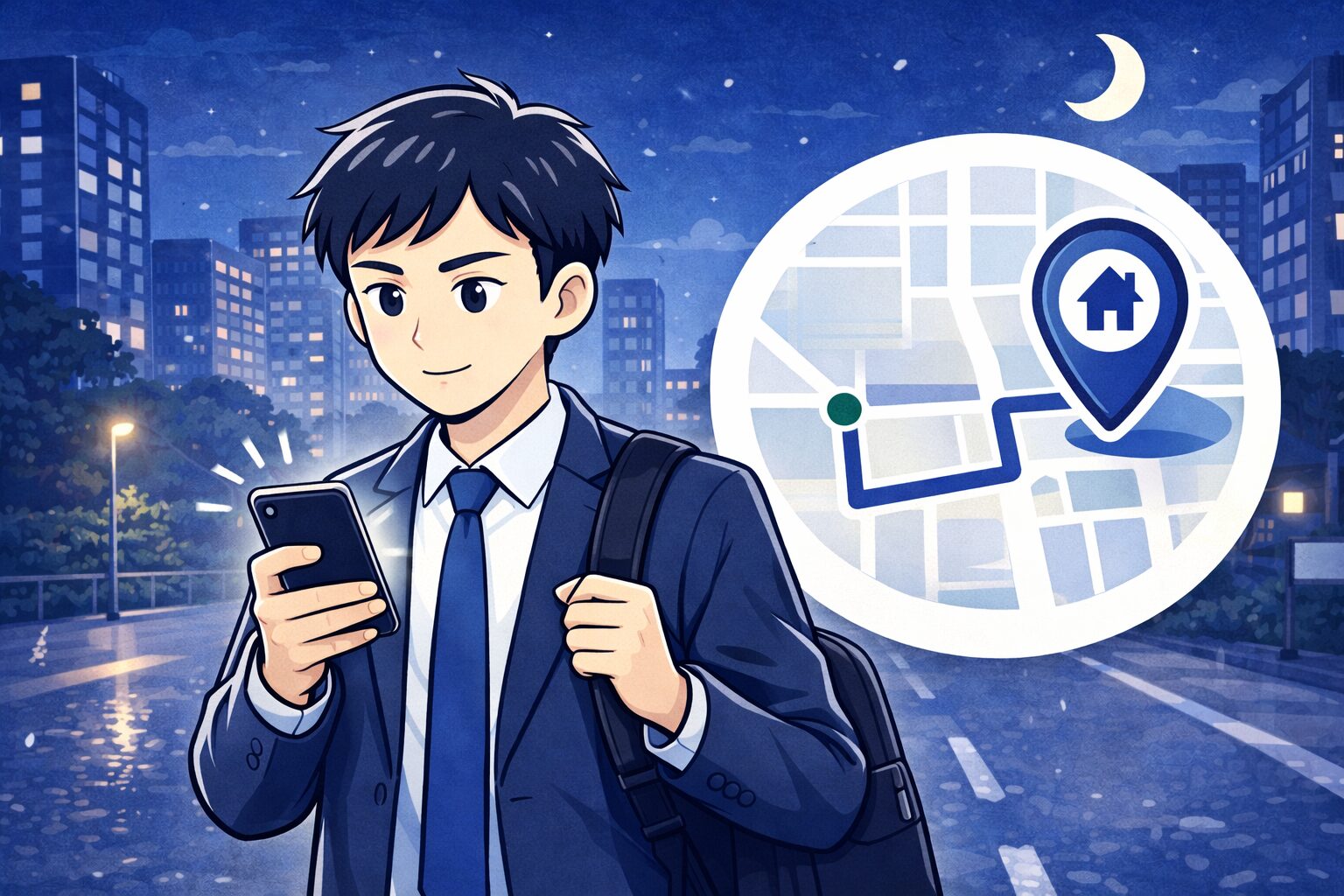 都市部の深夜に飲酒後すぐ帰るための最短行動｜迷わず動けるスピード重視の判断基準