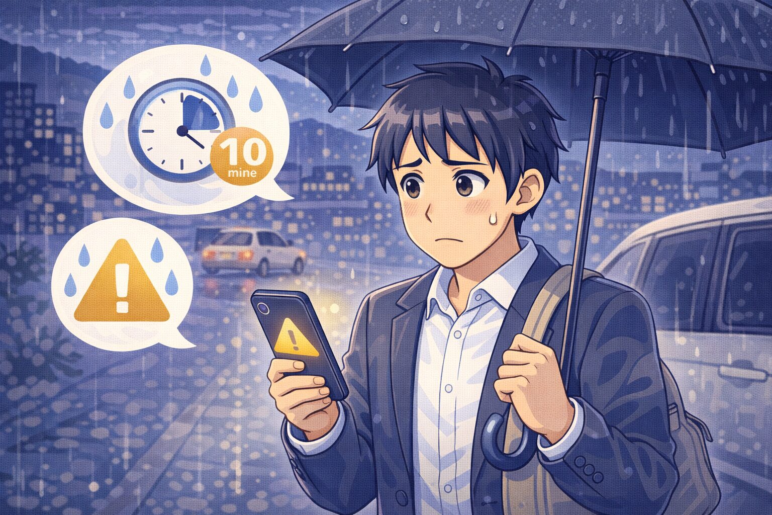 雨の日に運転代行を使うときの注意点｜待ち時間とトラブルを防ぐコツ