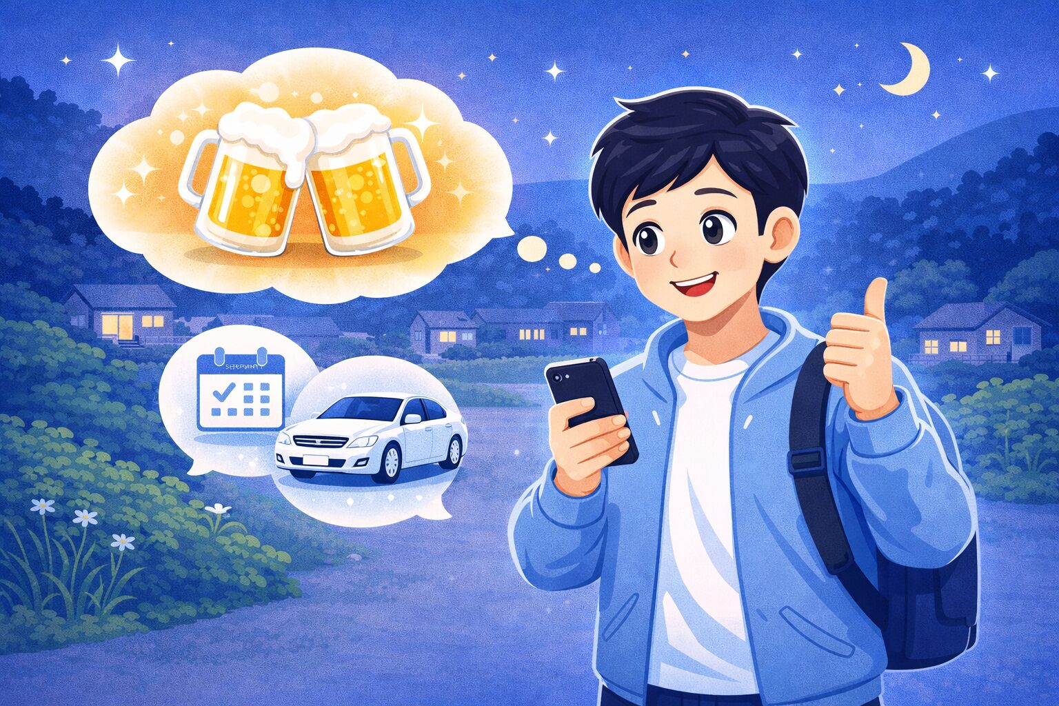 地方の夕方に飲酒予定があるとき帰れなくならないための準備｜初めてでも安心の行動ガイド
