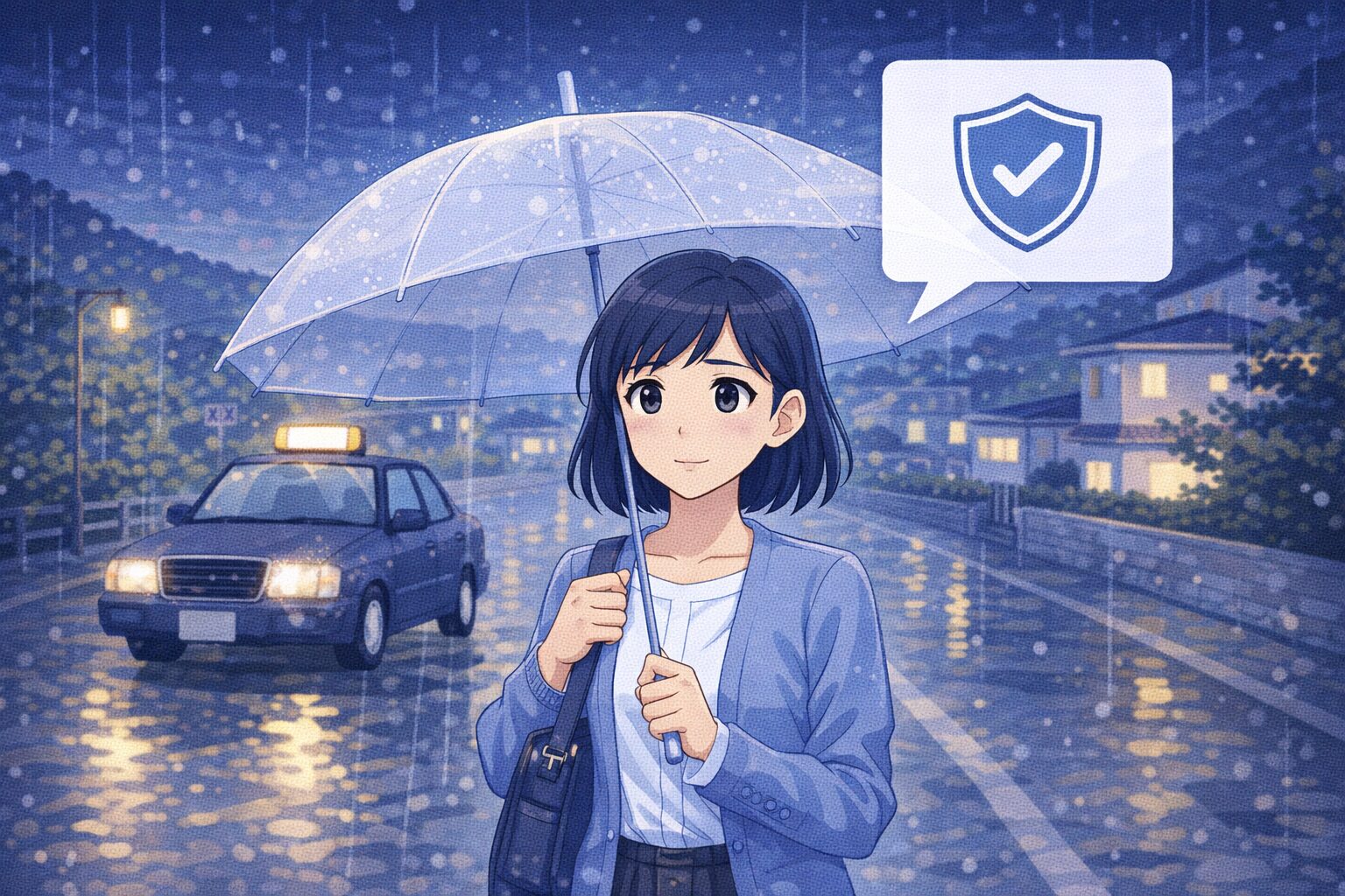 地方の深夜に雨でも安心して帰る方法｜女性向けの失敗しない選び方