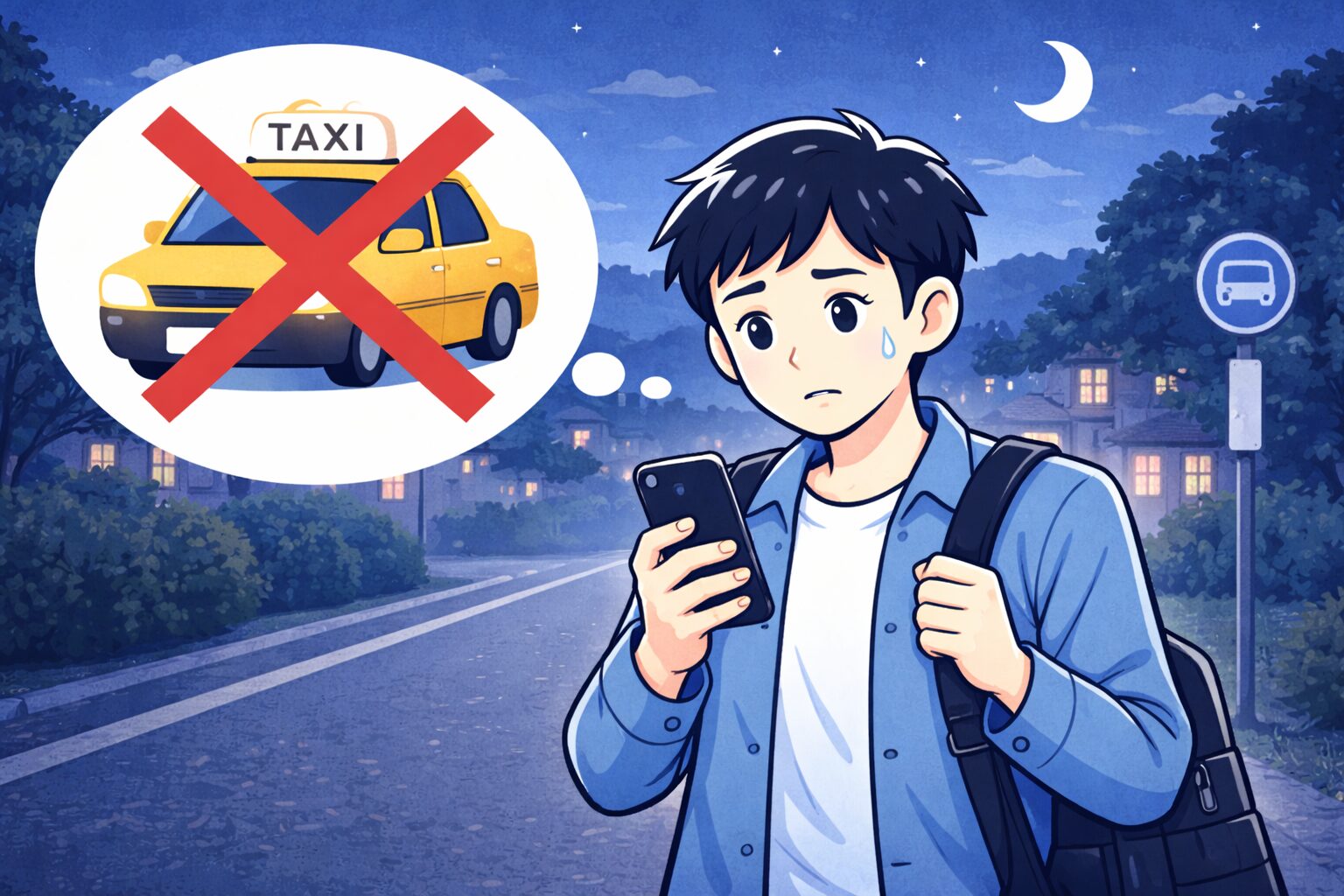 地方の夜にタクシーが捕まらないとき最短で帰る方法｜急ぎでも迷わない実践ガイド