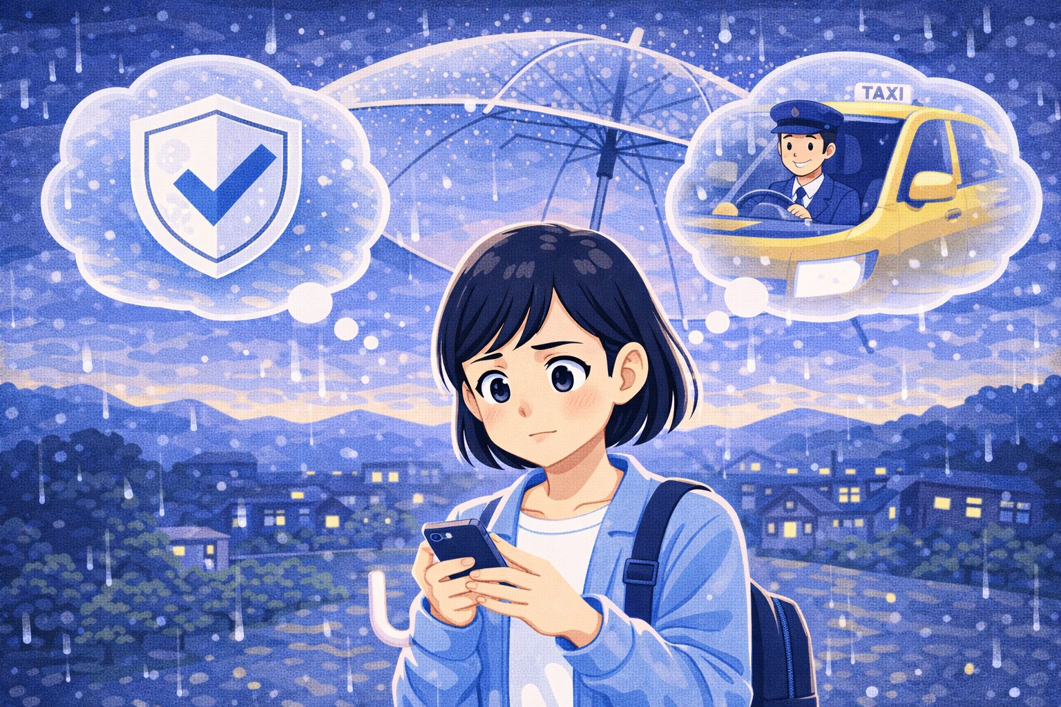 地方の夜に雨でも安心して帰るための判断ポイント｜迷わず動ける安全基準