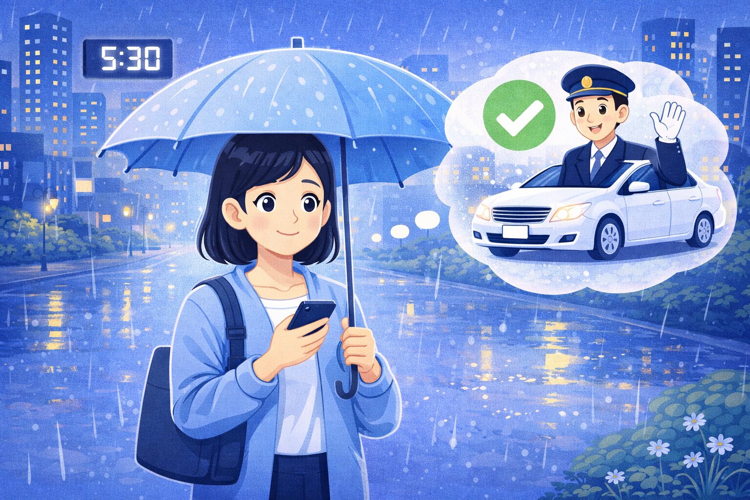 都会の早朝に雨でも確実に帰る方法｜女性が安心して選べる判断基準