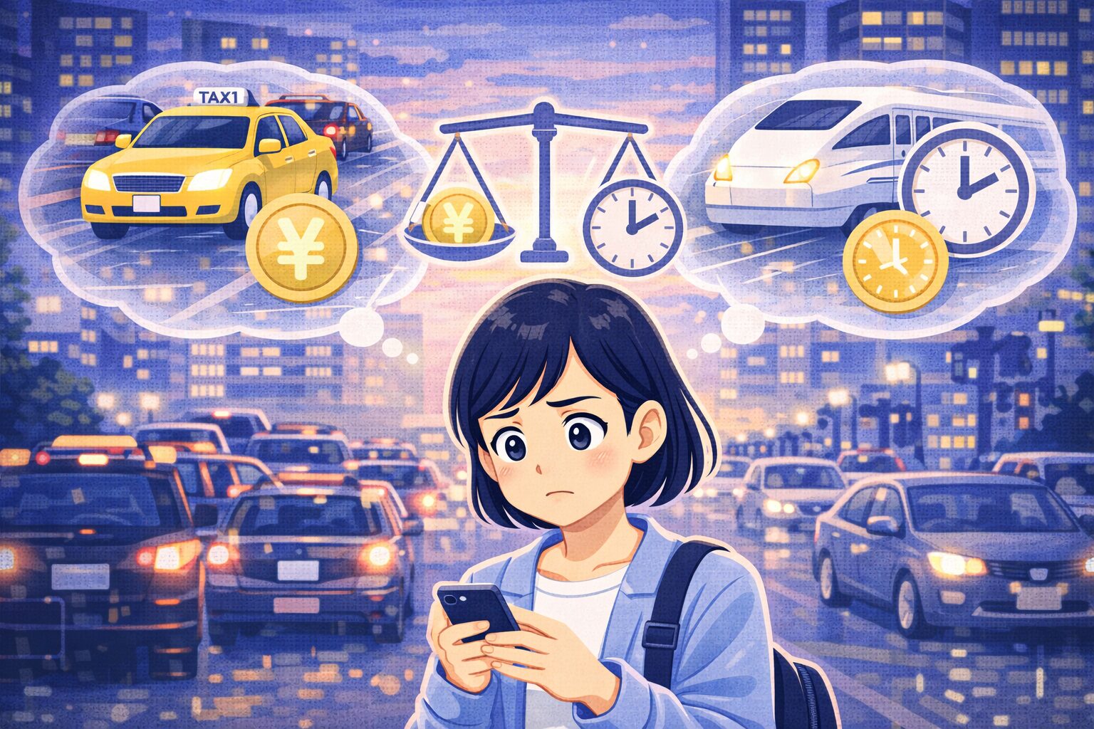 都会の夕方に混雑しているとき無駄なく帰るための選び方｜時間とお金を両立する判断基準