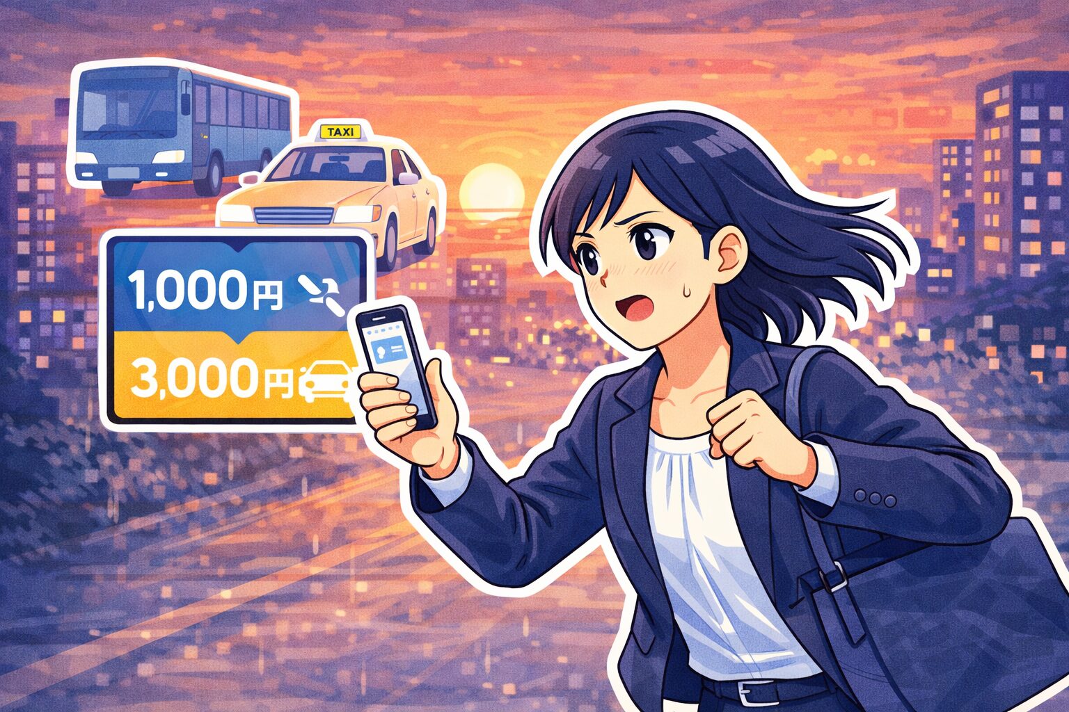 都会の夕方に急いで帰るならこれで損しない｜節約しながら最適に選ぶ方法