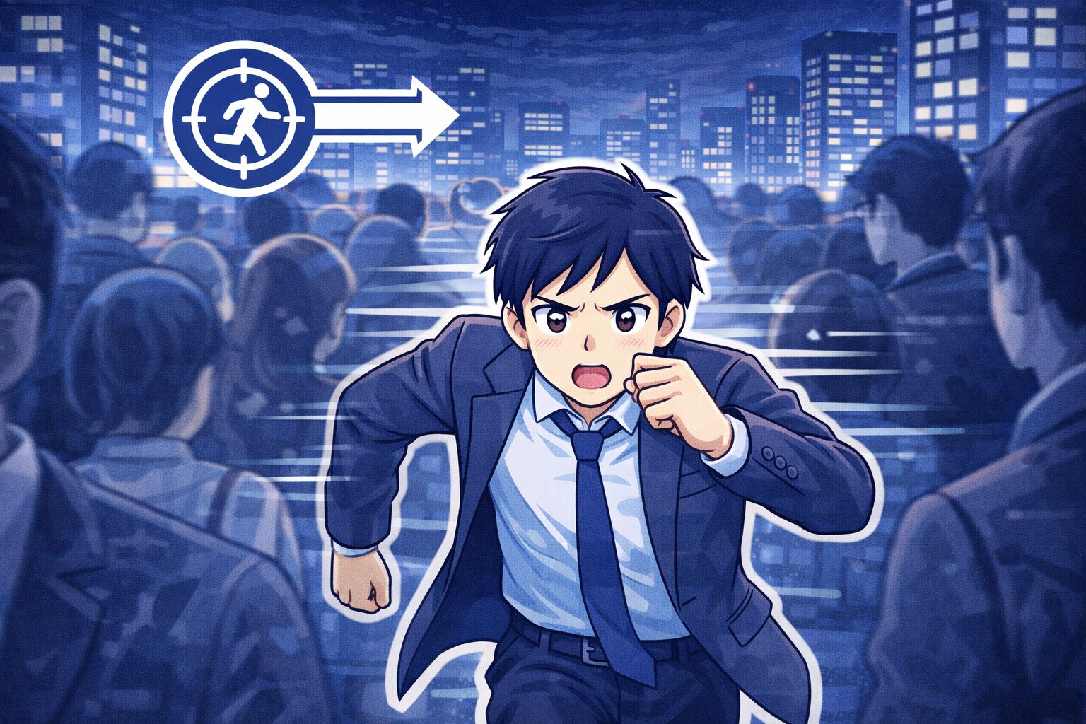 都会の夜に混雑していても最短で帰れる｜時間を無駄にしない動き方