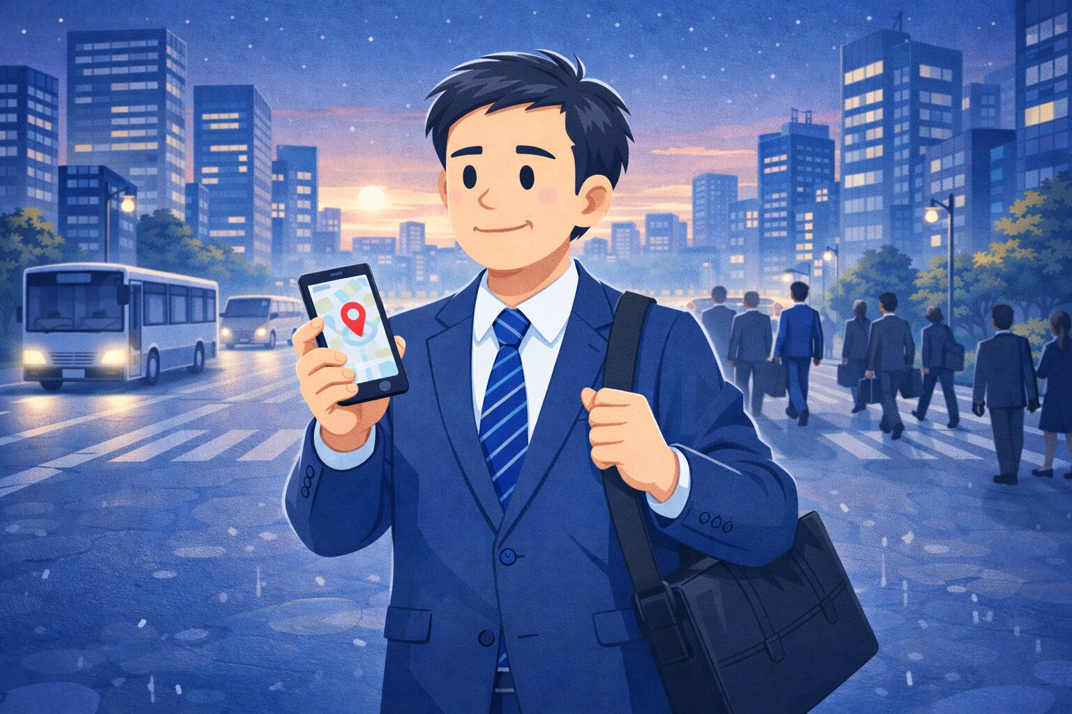 早朝の混雑時に確実に帰るための方法｜都市部で迷わない判断と行動