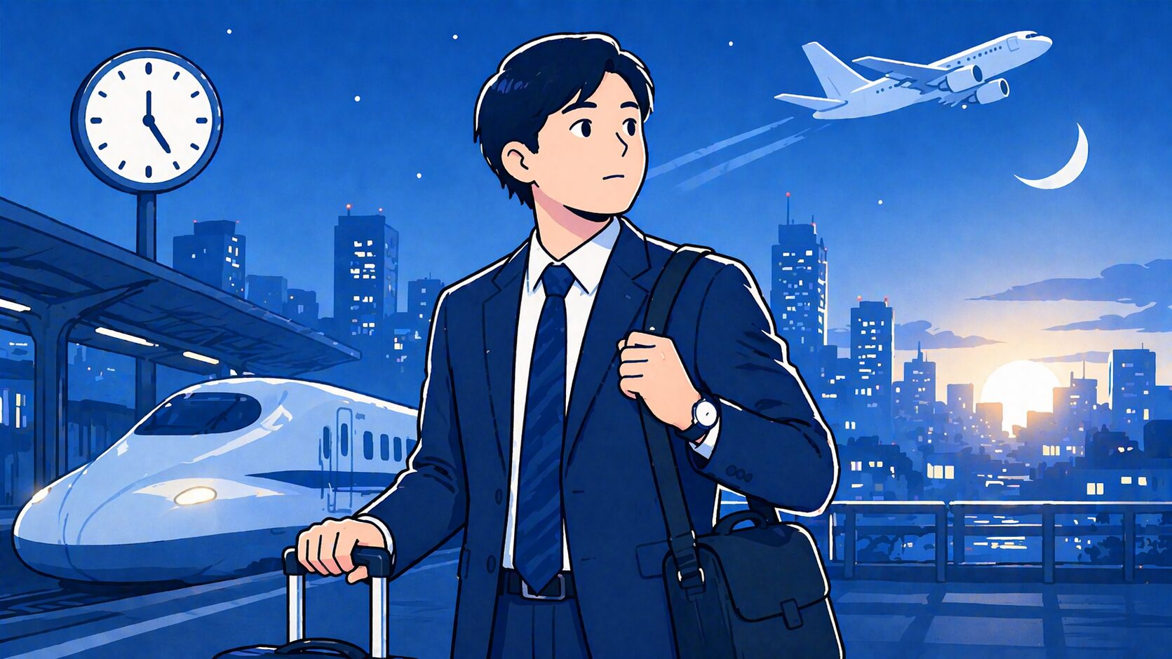 都会の早朝、空港・新幹線へ「絶対遅れない」ための移動戦略｜ビジネスマンが取るべき確実な一手