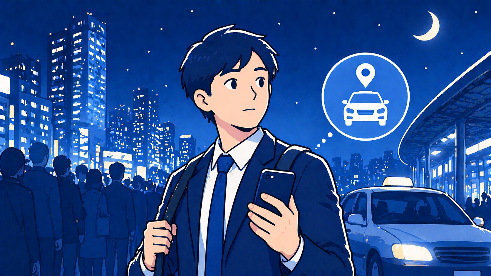 都会の深夜混雑を最速で脱出！「タクシー難民」を回避して1分でも早く帰宅する移動戦略