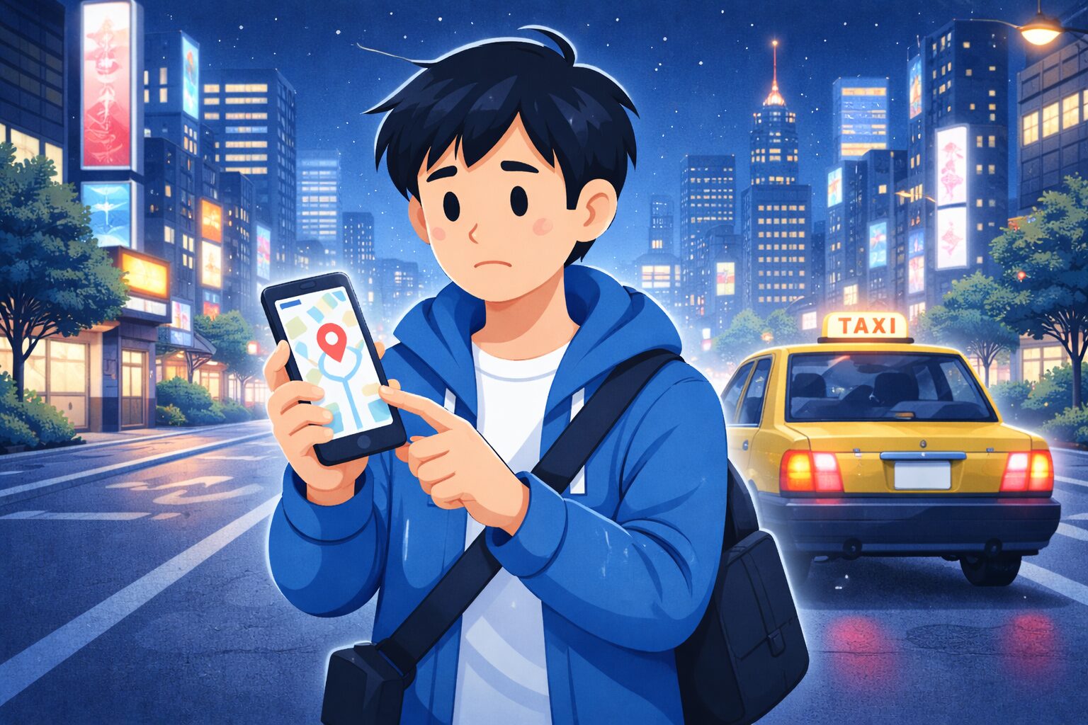 都市部の夜にタクシーが捕まらないとき最短で帰る方法｜急ぎでも迷わない実践ルート