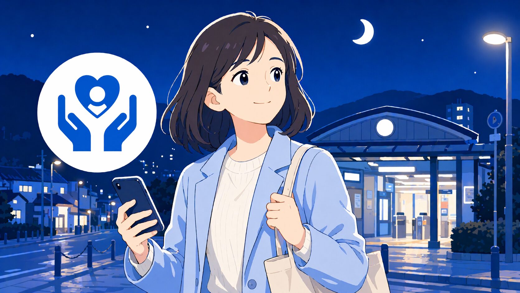 地方の終電後に台数が少ないとき女性が安心して動ける帰宅手順