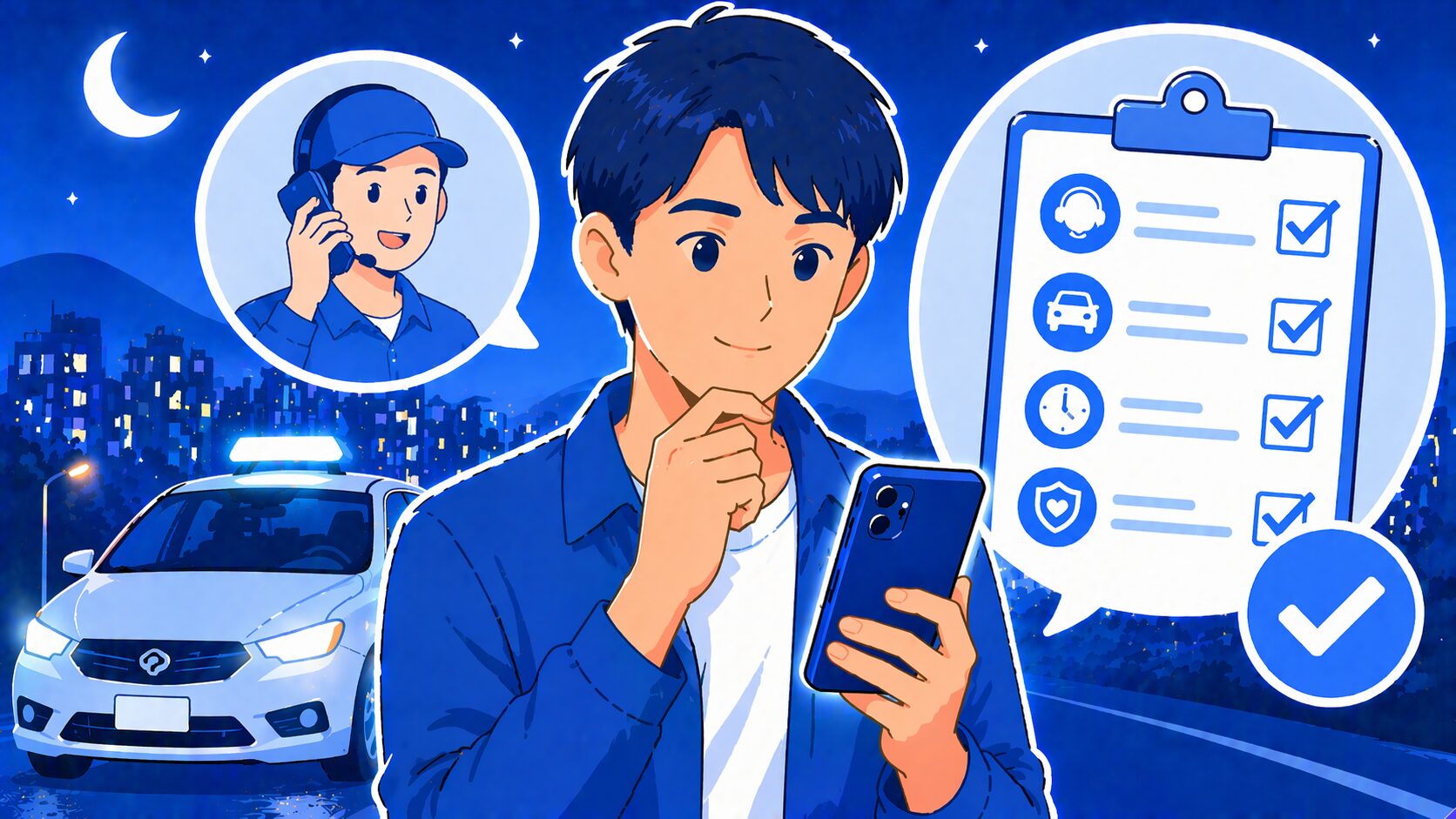 呼ぶ前の対応確認｜電話一本で信頼できる運転代行業者を見極める安心チェックリスト